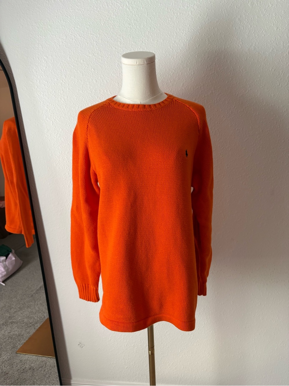 Ralph Lauren Bright Orange Crewneck Sweater